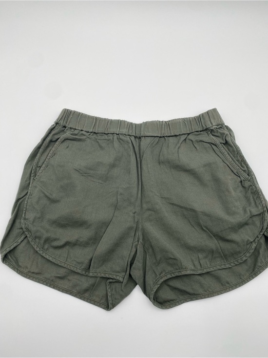 Madewell Pants - Madewell Dark Olive Elastic-Waist Shorts
